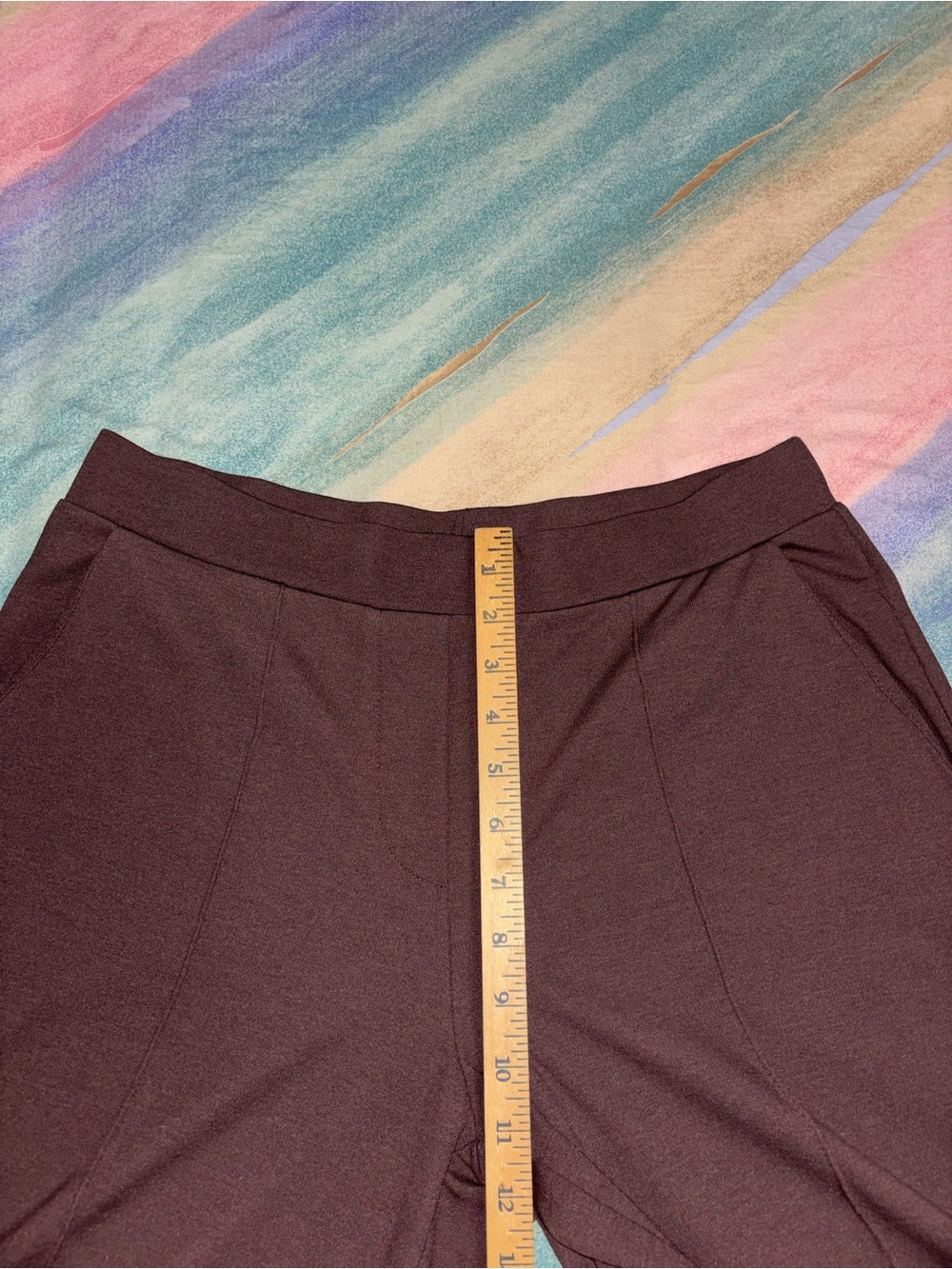 NWT Saint + Sofia Keller Wide Leg Pant brown size 10 Tall - Picture 9 of 9